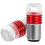 2 Pcs Motorcycle Brake Light Headlight Motorcycles Bulb Red 6