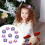 Small Flower Appliques Brooch Multi 10pcs 8