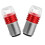 2 Pcs Motorcycle Brake Light Headlight Motorcycles Bulb Red 9