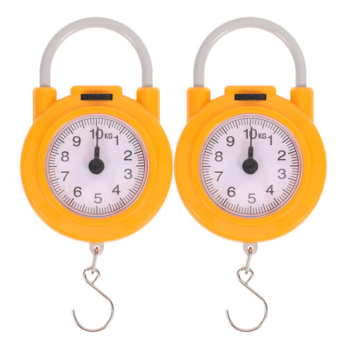 Fishing Scale Device Compact Yellow 1 Pair