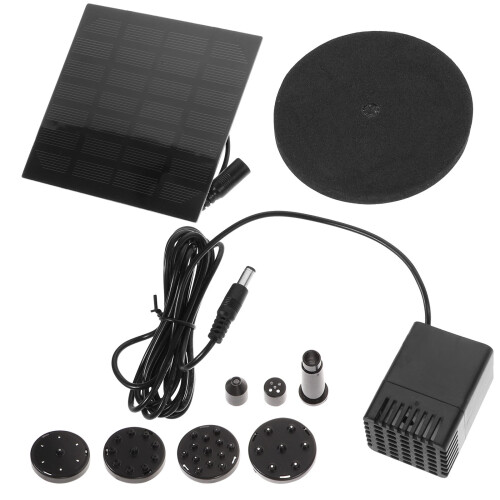 Solar Pumps For Ponds Solar Fountain Pump Black Plastic 1pack 1