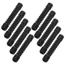 Motorcycle Brake And Throttle Cable Cover 10pcs 45x6mm Black
