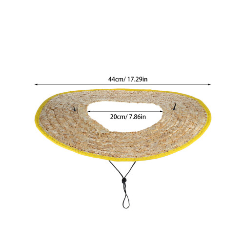 Mlins 2 Pcs Hard Hat Brim Work Man 44.00x20.00x0.50cm Beige 1