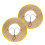 Mlins 2 Pcs Hard Hat Brim Work Man 44.00x20.00x0.50cm Beige 1
