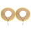 Mlins 2 Pcs Hard Hat Brim Work Man 44.00x20.00x0.50cm Beige 11