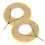 Mlins 2 Pcs Hard Hat Brim Work Man 44.00x20.00x0.50cm Beige 10