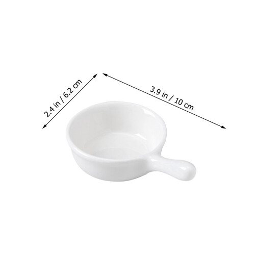 Mouse Food Dish Ceramic Feeding Bowl With Handle 3pcs 1