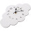 Wall Clock For Kitchen 1pack Silent White Wooden 4