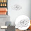 Wall Clock For Kitchen 1pack Silent White Wooden 5