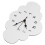 Wall Clock For Kitchen 1pack Silent White Wooden 10