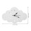 Wall Clock For Kitchen 1pack Silent White Wooden 11