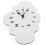 Wall Clock For Kitchen 1pack Silent White Wooden 1