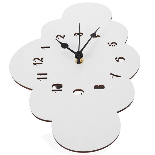 Wall Clock For Kitchen 1pack Silent White Wooden