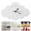 Wall Clock For Kitchen 1pack Silent White Wooden 3