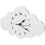 Wall Clock For Kitchen 1pack Silent White Wooden 9