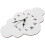 Wall Clock For Kitchen 1pack Silent White Wooden 6