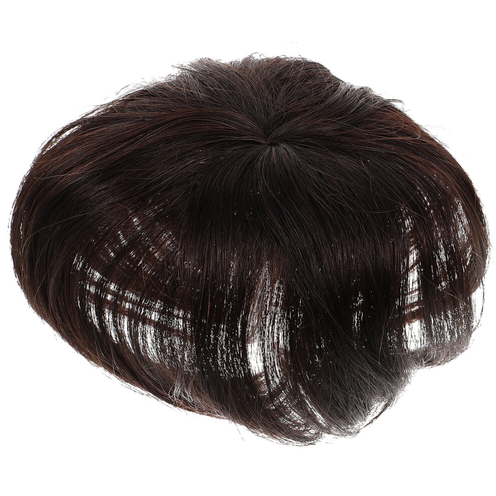 Iplusmile Unisex Brown Wiglet Hair Topper Women Wig Top 1Pack