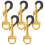 5pcs Metal Strap Locks Golden For Instrument Accessory Hook 11
