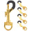 5pcs Metal Strap Locks Golden For Instrument Accessory Hook 1