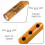 Beginner Bamboo Recorder For Playing Use Yellow 33cm 8