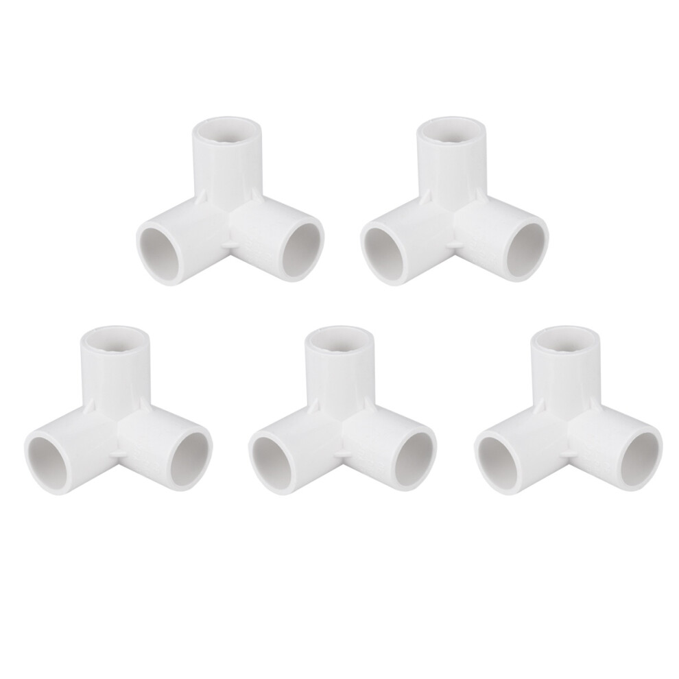 10Pcs Pvc 3 Way Joint Pipe Connector White Color For Water Tubing 3171601254462