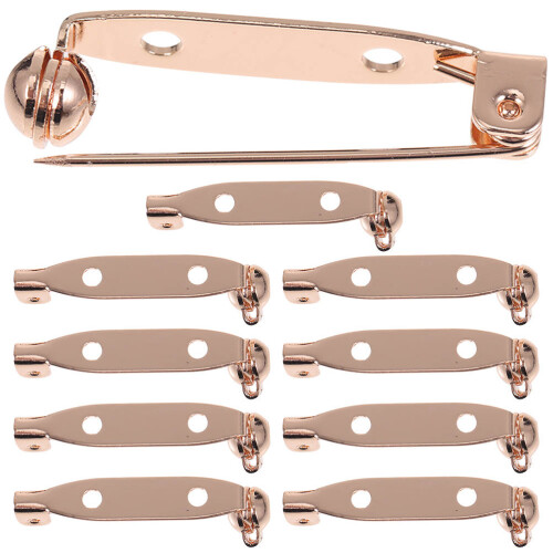 10 Pcs Brooch Accessories Secure Pin Locking Backs Safety Pins Making