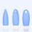 Shower Hanging Bottles Refillable Assorted Color 3pack 8