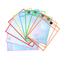 8St Dubbellaagse Herbruikbare PVC Dry Erase Document Beschermhoezen