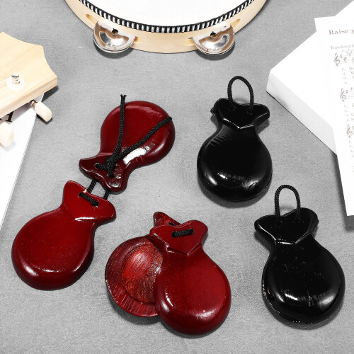 Compact  Castanets Percussion Toys For Musicians Education 2