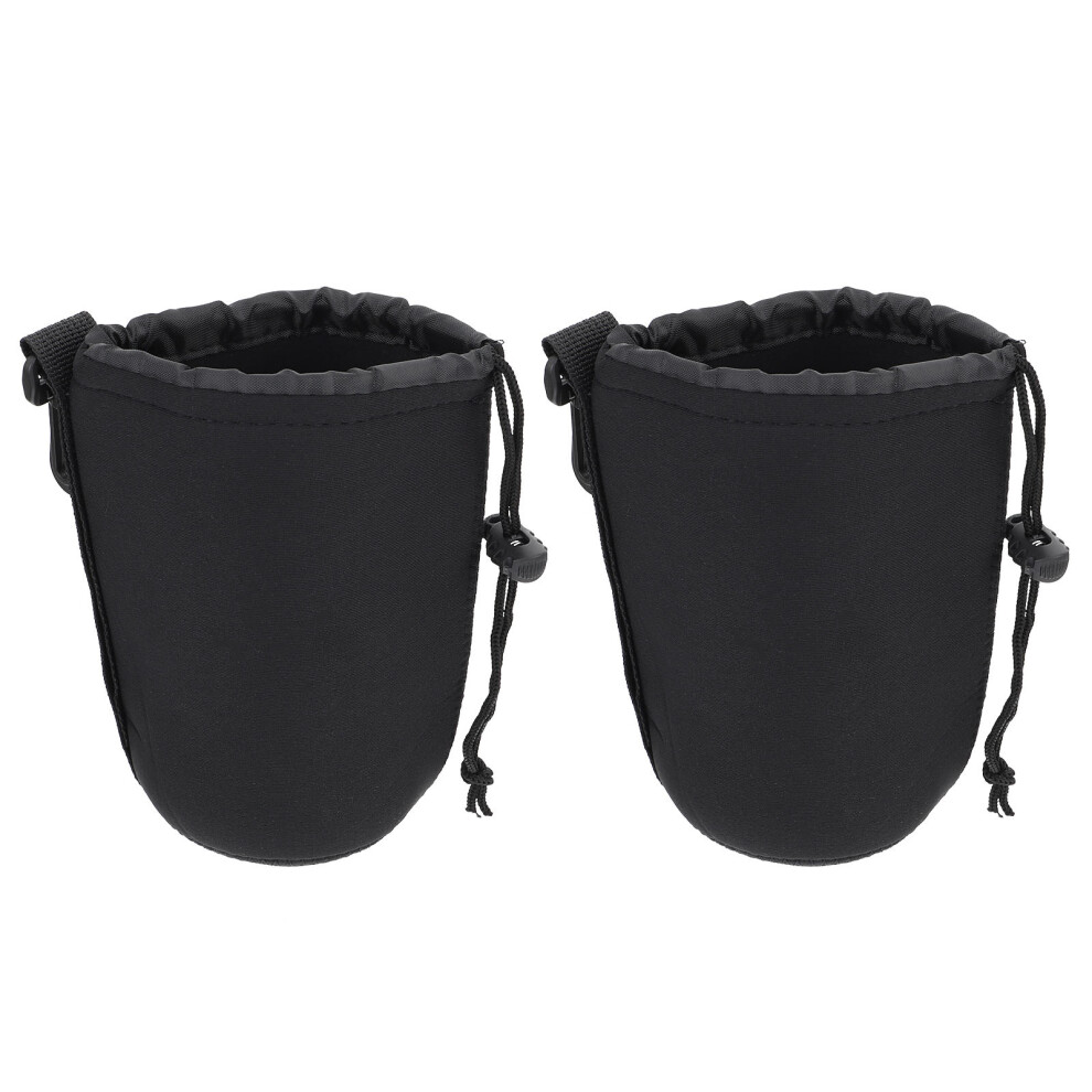 2 Pcs Lens Bag Digital Camera Case Pouches Photography Neoprene Small 3171601279953