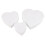 3pcs heart shaped foam cake models for decorating and diy practice 1