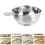 Juice Funnel Wide Mouth Silver 2pcs 11