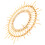 rattan flower circular mirror wall mounted bathroom dressing decor 1