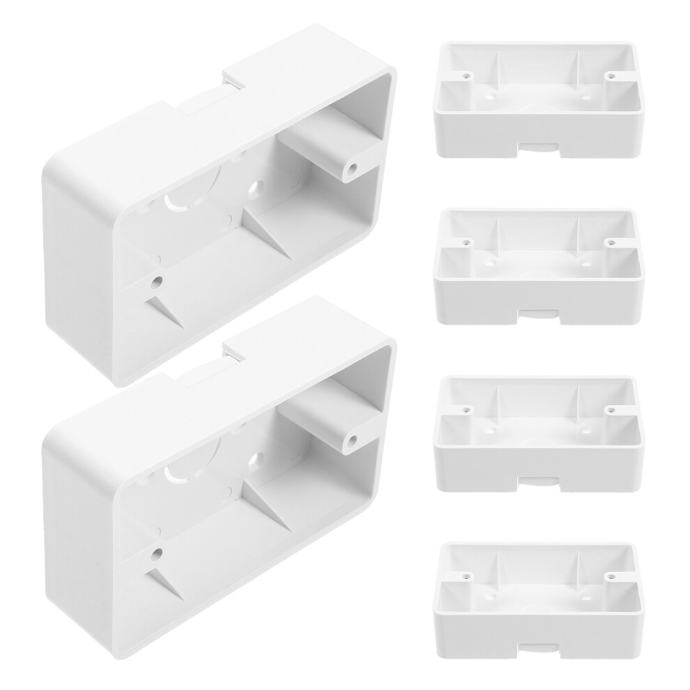 Worgeous 6 Pcs Rear Brake Wire Cable Clamps Coated Junction Box 3171601277409