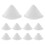 Refractory Support Nails Ceramic Tools White 10pcs 1