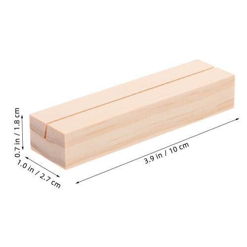 Office Use Pine Wood Place Card Holders 10pcs 2