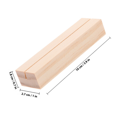 Office Use Pine Wood Place Card Holders 10pcs 1