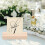 Office Use Pine Wood Place Card Holders 10pcs 5