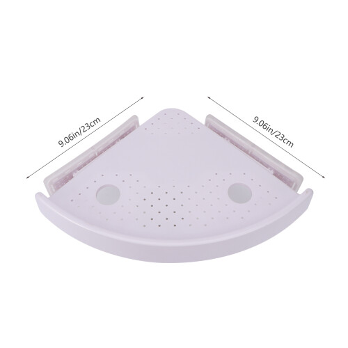 Shower Bathroom Shelf Toiletries Storage Mounted Corner 1
