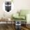 1Pc Black Round Garbage Can Home Trash Bin Easy Clean Storage Box 6