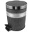 1Pc Black Round Garbage Can Home Trash Bin Easy Clean Storage Box 8