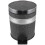 1Pc Black Round Garbage Can Home Trash Bin Easy Clean Storage Box 1