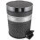 1Pc Black Round Garbage Can Home Trash Bin Easy Clean Storage Box 7
