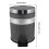 1Pc Black Round Garbage Can Home Trash Bin Easy Clean Storage Box 3