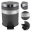 1Pc Black Round Garbage Can Home Trash Bin Easy Clean Storage Box 5