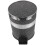 1Pc Black Round Garbage Can Home Trash Bin Easy Clean Storage Box 9