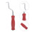 Straight Handle Hook Curved Wire Hook Steel 1pcs 4