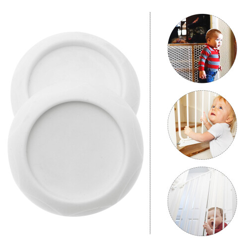 2pcs Gate Pad Gate Wall Cups Savers Safety Wall Bumpers 2