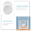 2pcs Gate Pad Gate Wall Cups Savers Safety Wall Bumpers 8
