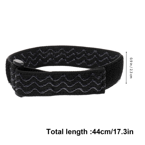 2Sets Anti-Slip Elastische Boot Straps Zwart Verstelbaar Laarzen 1